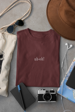 Load image into Gallery viewer, Uh-Oh Minimal Women Half Sleeves T-shirt- KidsFashionVilla

