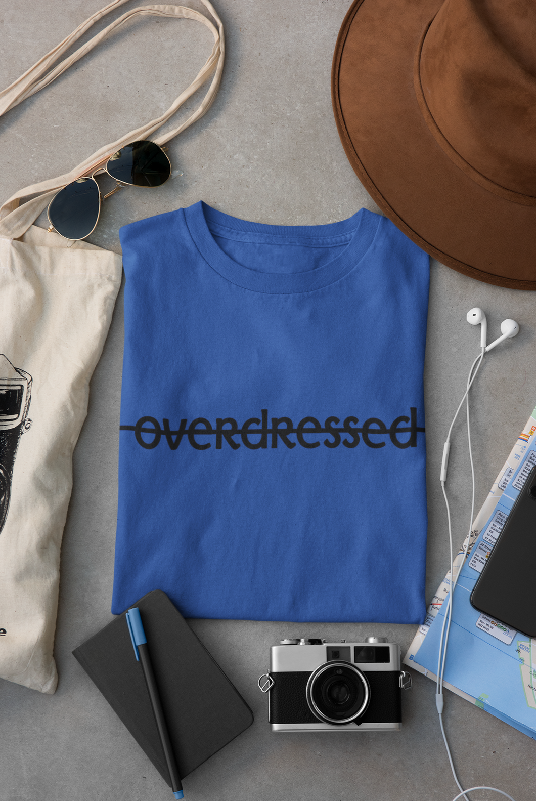 Overdressed Mens Half Sleeves T-shirt- KidsFashionVilla