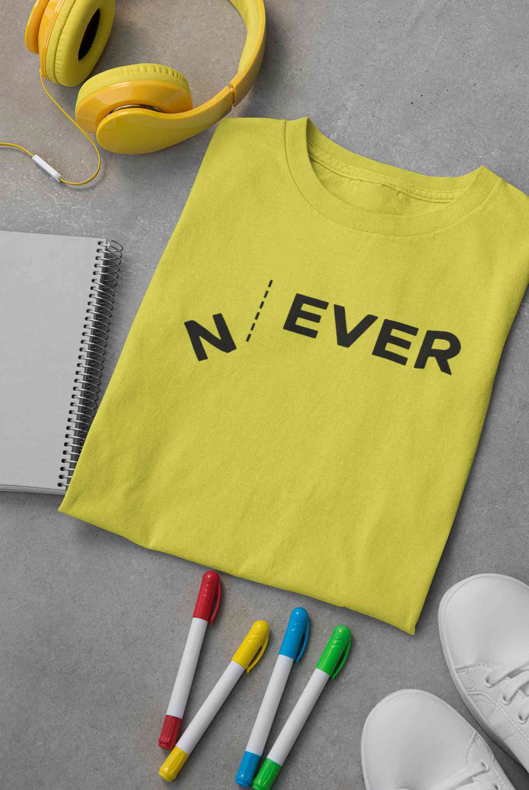 Never Women Half Sleeves T-shirt- KidsFashionVilla