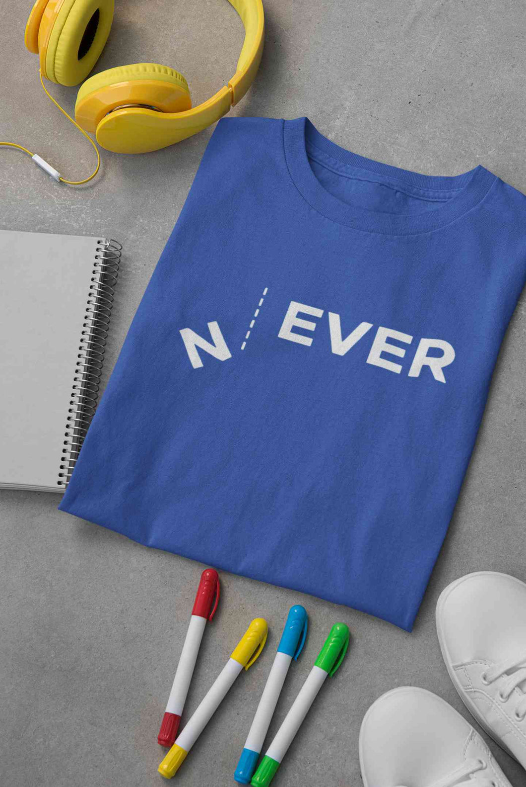 Never Women Half Sleeves T-shirt- KidsFashionVilla