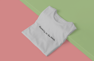 Mentally on the Beach Minimal Women Half Sleeves T-shirt- KidsFashionVilla