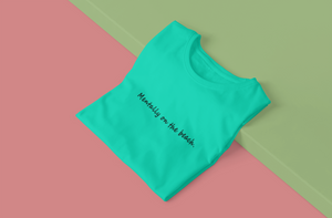 Mentally on the Beach Minimal Women Half Sleeves T-shirt- KidsFashionVilla