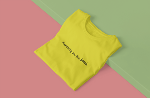 Mentally on the Beach Minimal Women Half Sleeves T-shirt- KidsFashionVilla