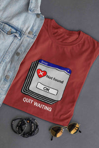 Quit Waiting Mens Half Sleeves T-shirt- KidsFashionVilla