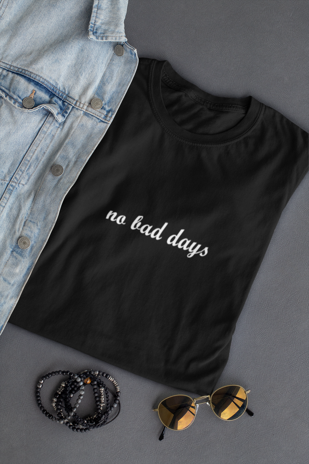 No Bad Days Minimal Women Half Sleeves T-shirt- KidsFashionVilla
