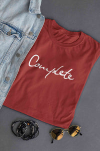 Complete Women Half Sleeves T-shirt- KidsFashionVilla