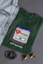 Load image into Gallery viewer, Quit Waiting Mens Half Sleeves T-shirt- KidsFashionVilla
