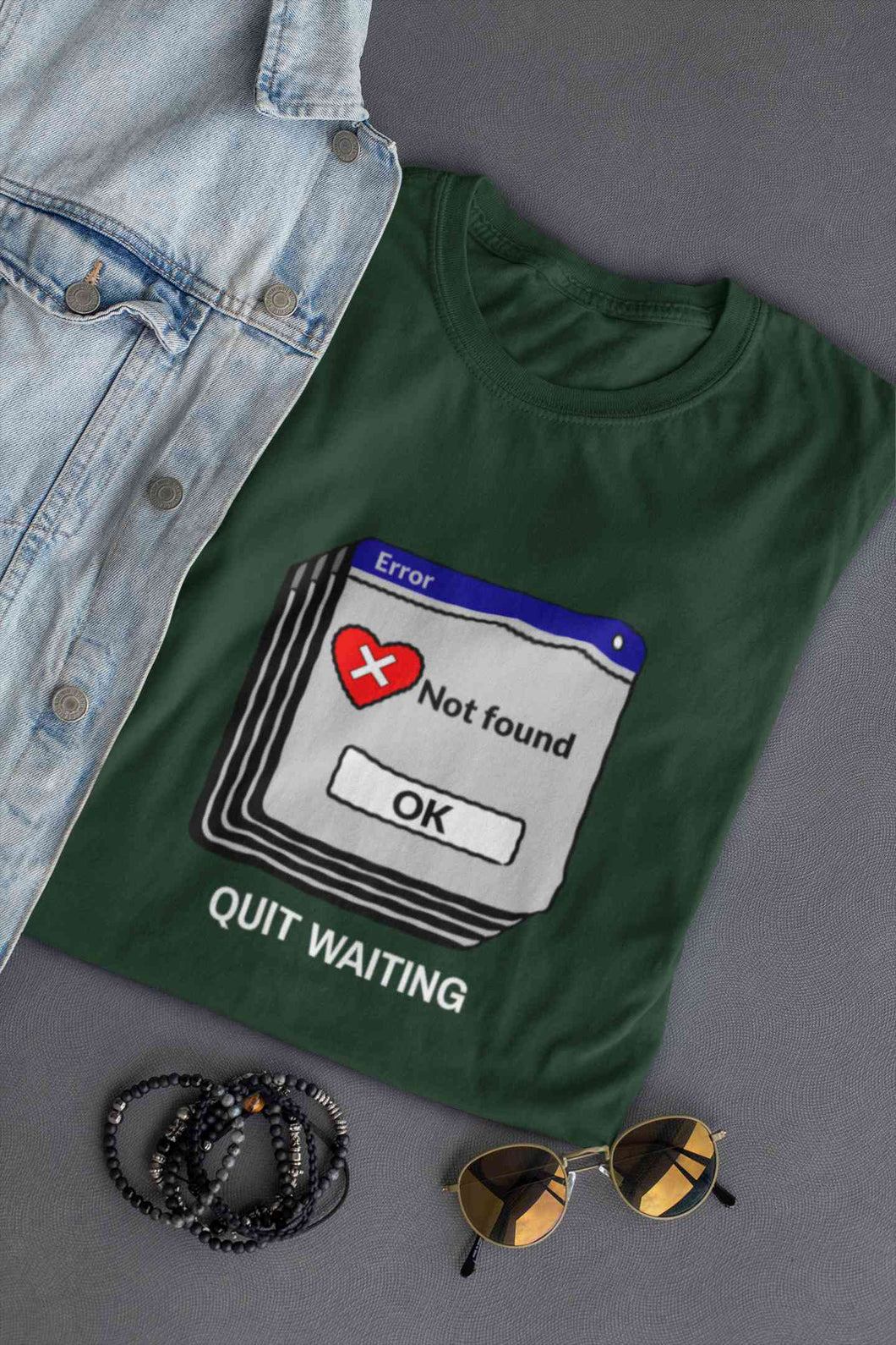 Quit Waiting Mens Half Sleeves T-shirt- KidsFashionVilla