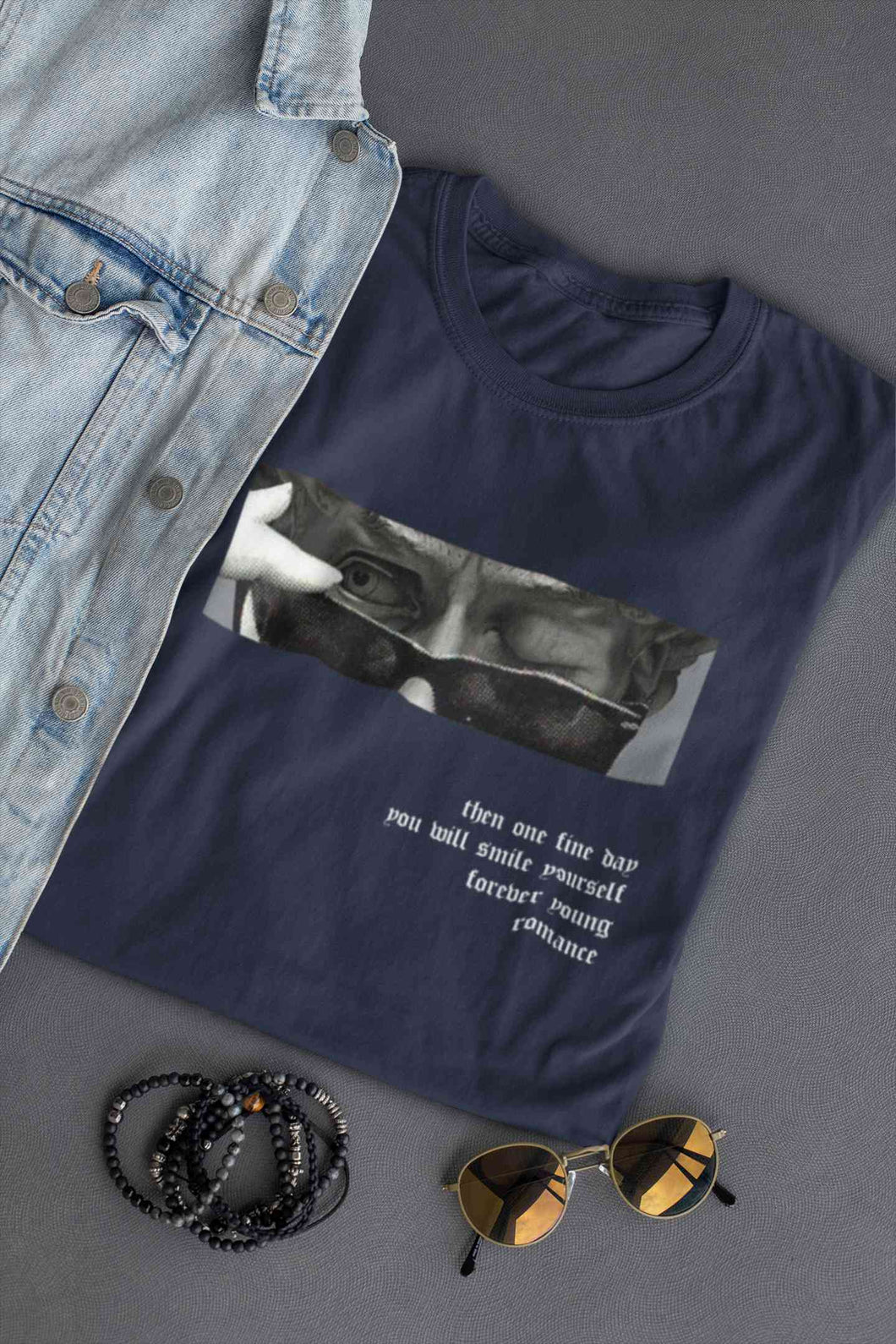 Forever Young Slogan Mens Half Sleeves T-shirt- KidsFashionVilla