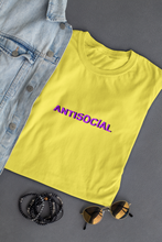 Load image into Gallery viewer, Antisocial Minimal Women Half Sleeves T-shirt- KidsFashionVilla
