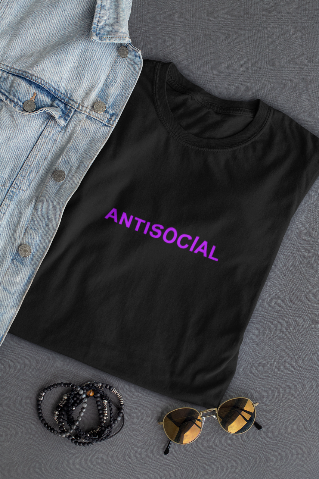Antisocial Minimal Women Half Sleeves T-shirt- KidsFashionVilla