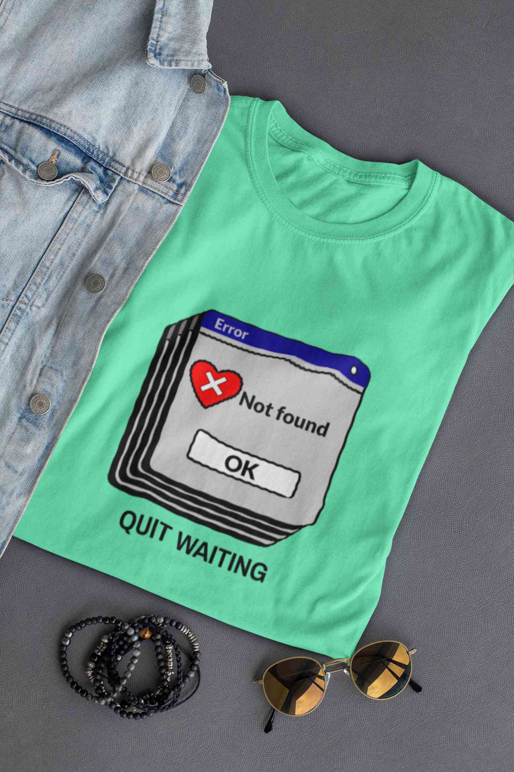 Quit Waiting Mens Half Sleeves T-shirt- KidsFashionVilla