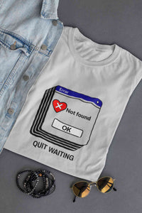 Quit Waiting Mens Half Sleeves T-shirt- KidsFashionVilla