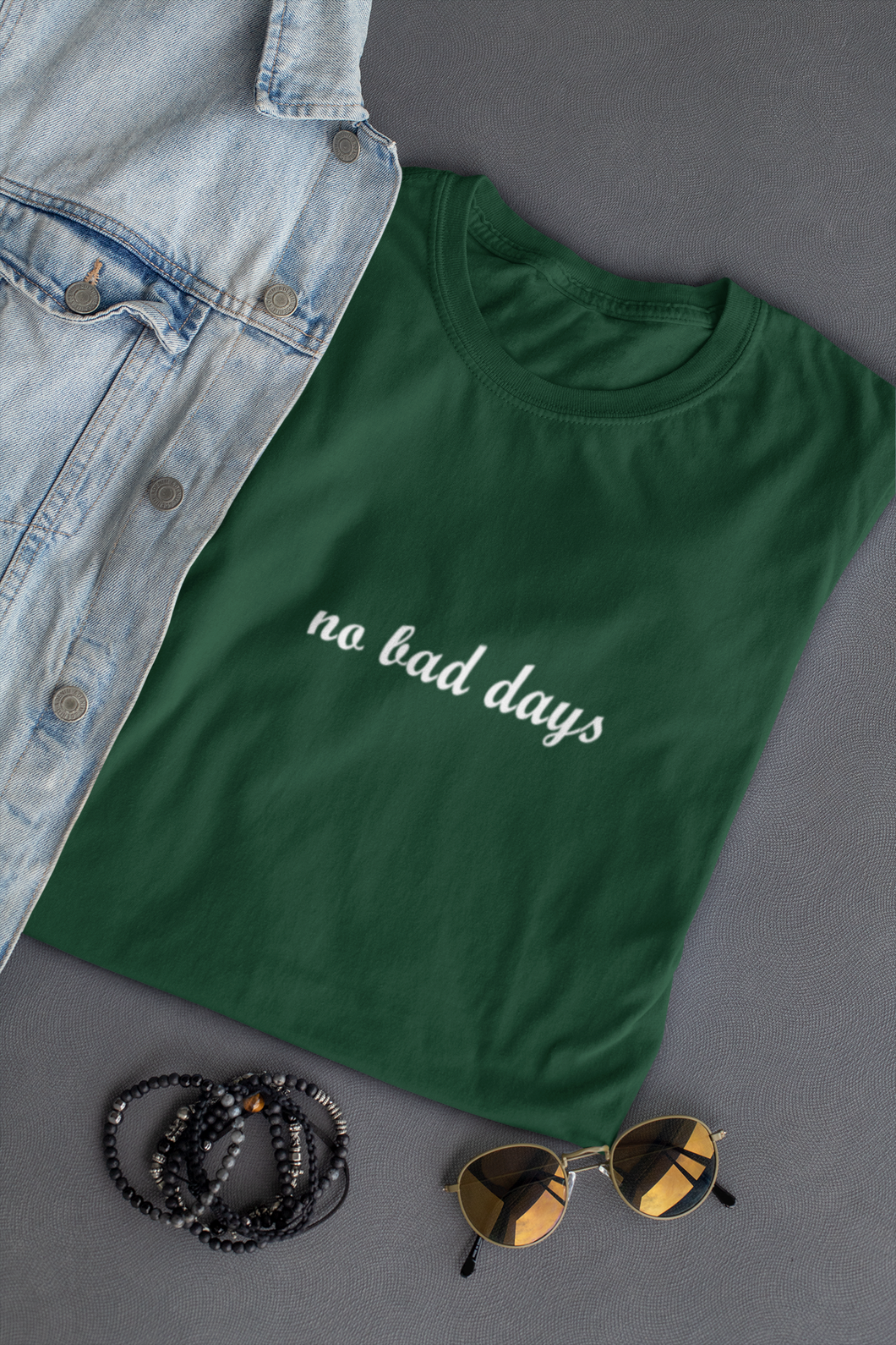 No Bad Days Minimal Women Half Sleeves T-shirt- KidsFashionVilla