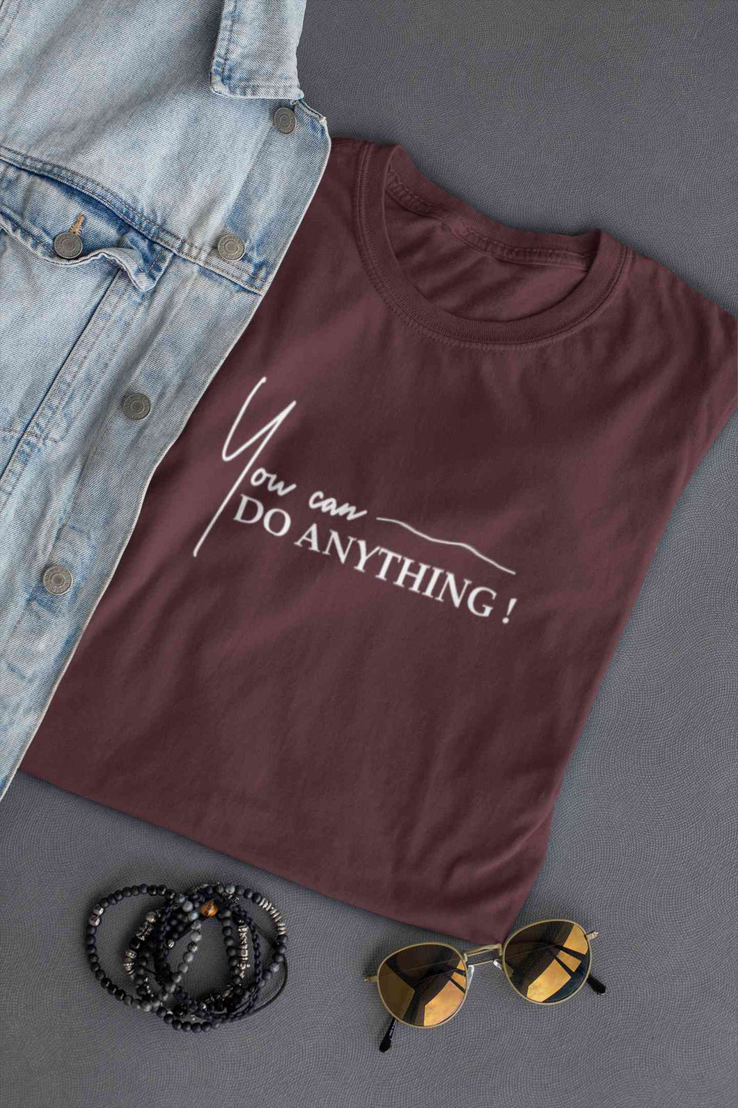 You Can Do Anything Women Half Sleeves T-shirt- KidsFashionVilla