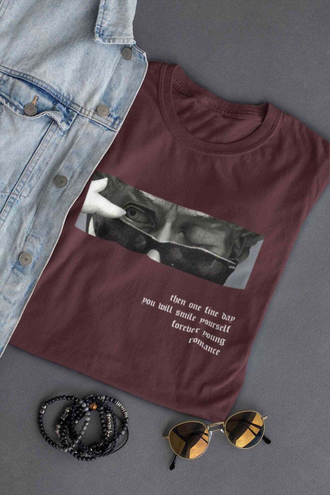 Forever Young Slogan Mens Half Sleeves T-shirt- KidsFashionVilla