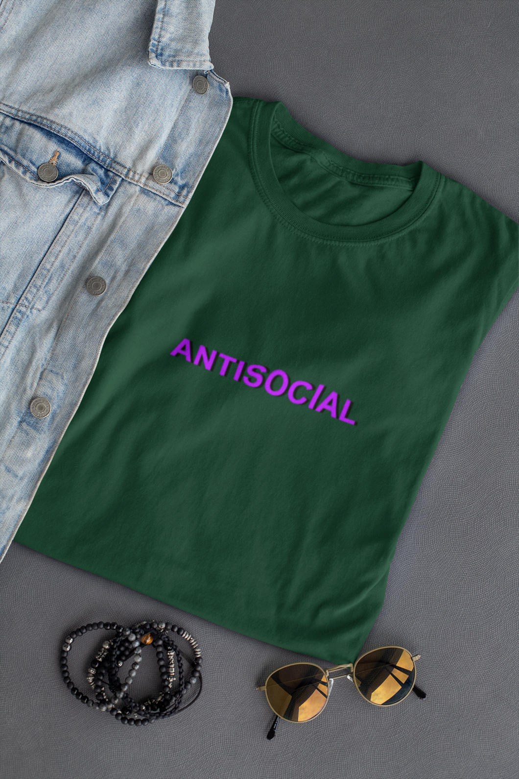Antisocial Minimal Women Half Sleeves T-shirt- KidsFashionVilla