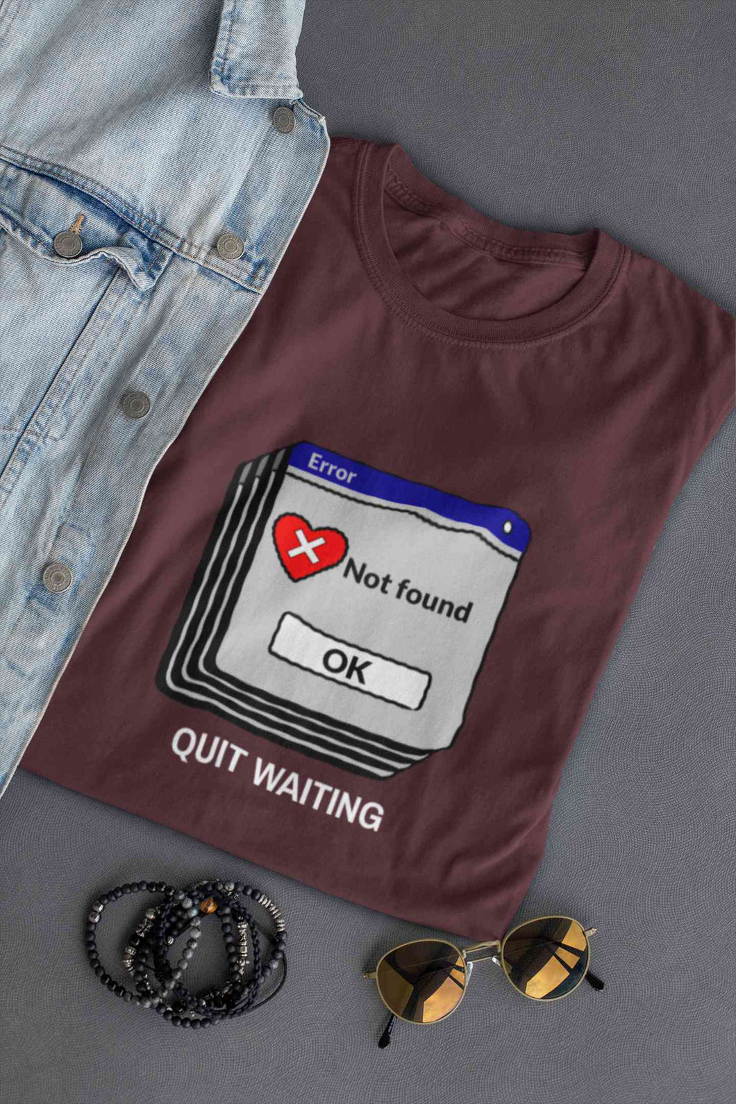 Quit Waiting Mens Half Sleeves T-shirt- KidsFashionVilla