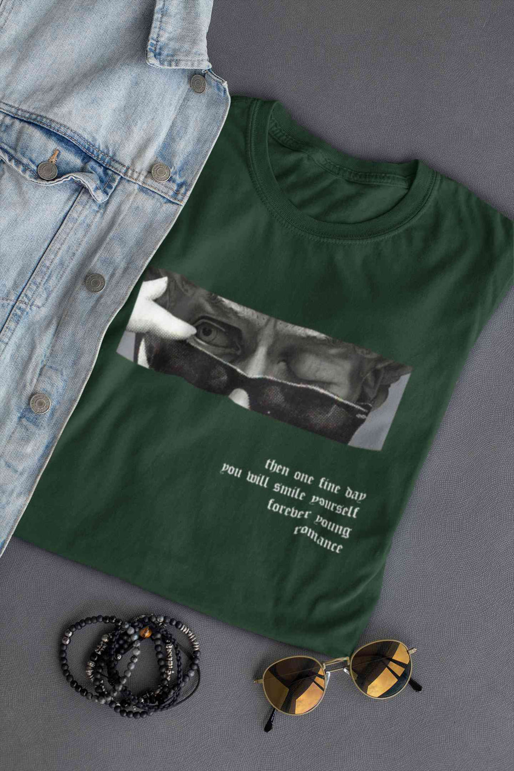 Forever Young Slogan Mens Half Sleeves T-shirt- KidsFashionVilla