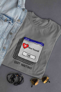 Quit Waiting Mens Half Sleeves T-shirt- KidsFashionVilla