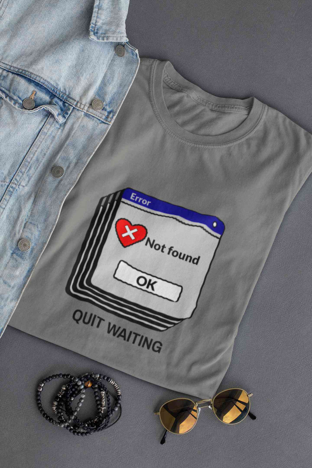 Quit Waiting Mens Half Sleeves T-shirt- KidsFashionVilla