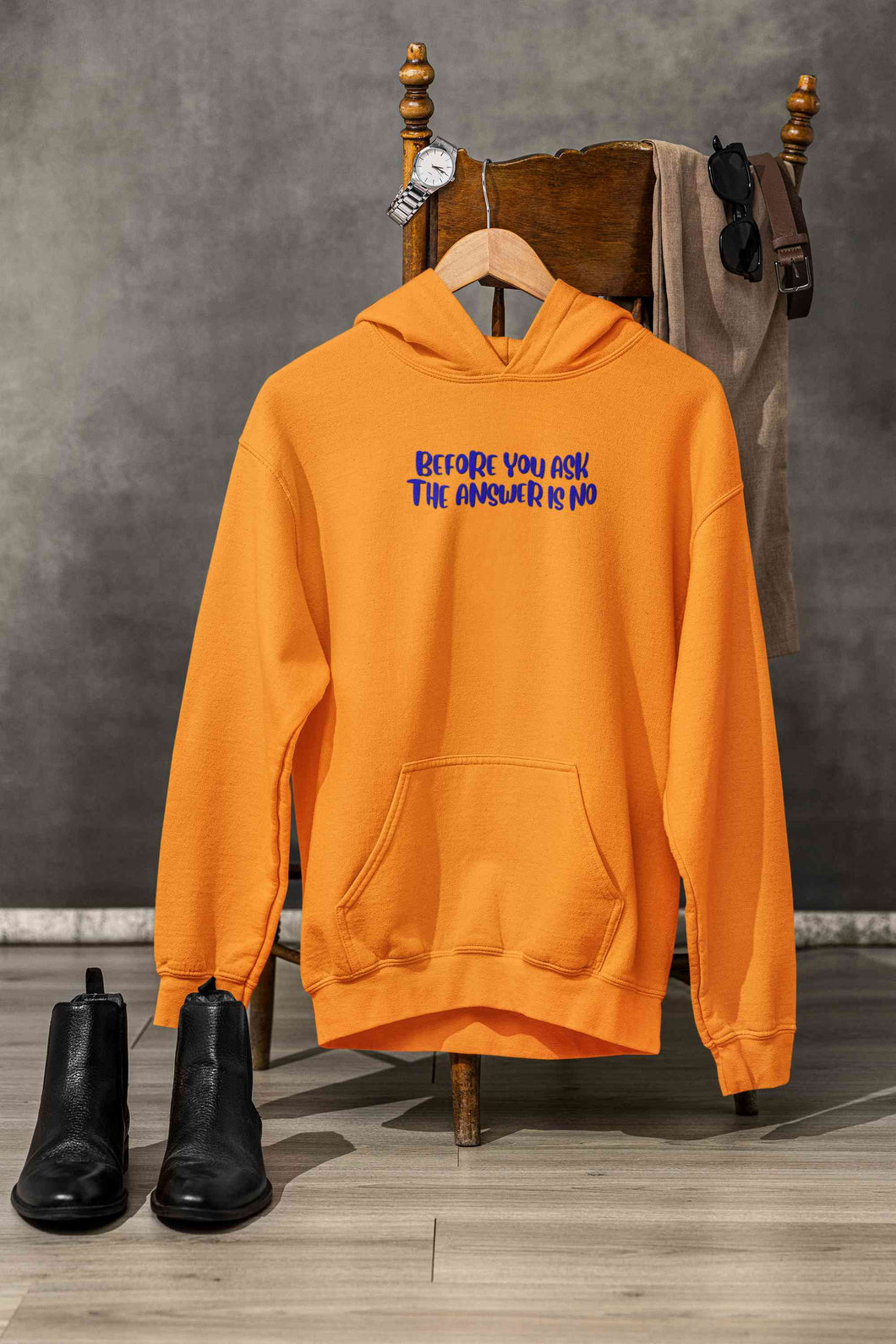 The Answer Is No Hoodies for Women-KidsFashionVilla