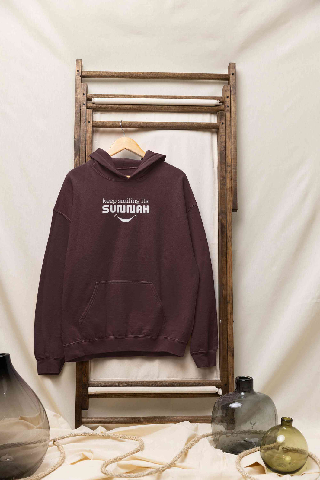 Keep Smiling Its Sunnah Hoodies for Women-KidsFashionVilla