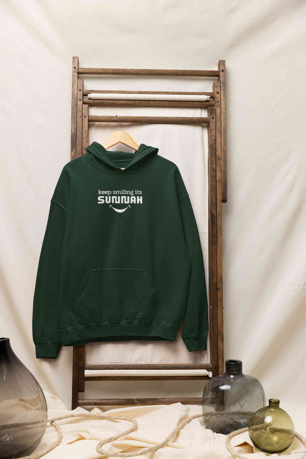 Keep Smiling Its Sunnah Hoodies for Women-KidsFashionVilla