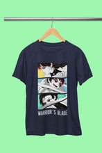 Load image into Gallery viewer, Anime Sequence Inspired By Demon Slayer Mens Half Sleeves T-shirt- KidsFashionVilla
