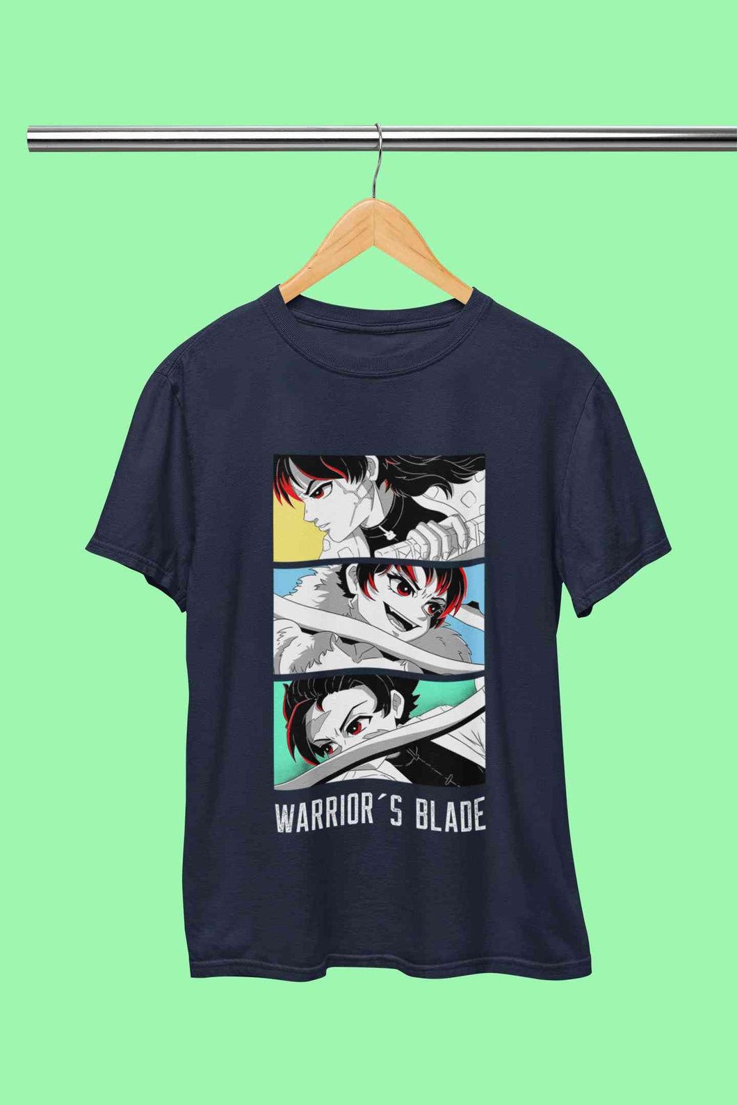 Anime Sequence Inspired By Demon Slayer Mens Half Sleeves T-shirt- KidsFashionVilla