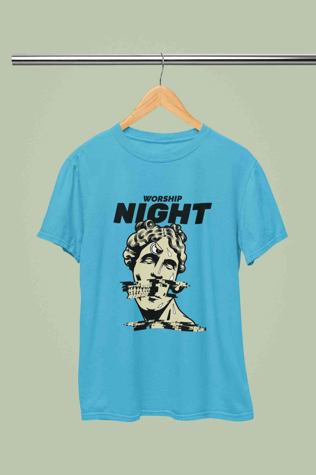 Worship Nights Mens Half Sleeves T-shirt- KidsFashionVilla