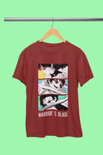 Load image into Gallery viewer, Anime Sequence Inspired By Demon Slayer Mens Half Sleeves T-shirt- KidsFashionVilla
