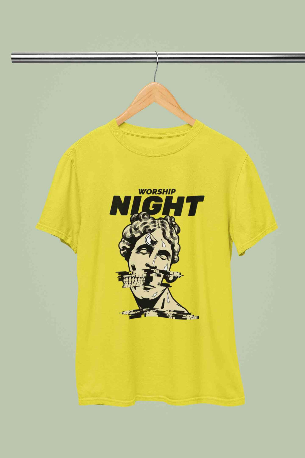 Worship Nights Mens Half Sleeves T-shirt- KidsFashionVilla
