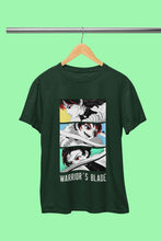 Load image into Gallery viewer, Anime Sequence Inspired By Demon Slayer Mens Half Sleeves T-shirt- KidsFashionVilla
