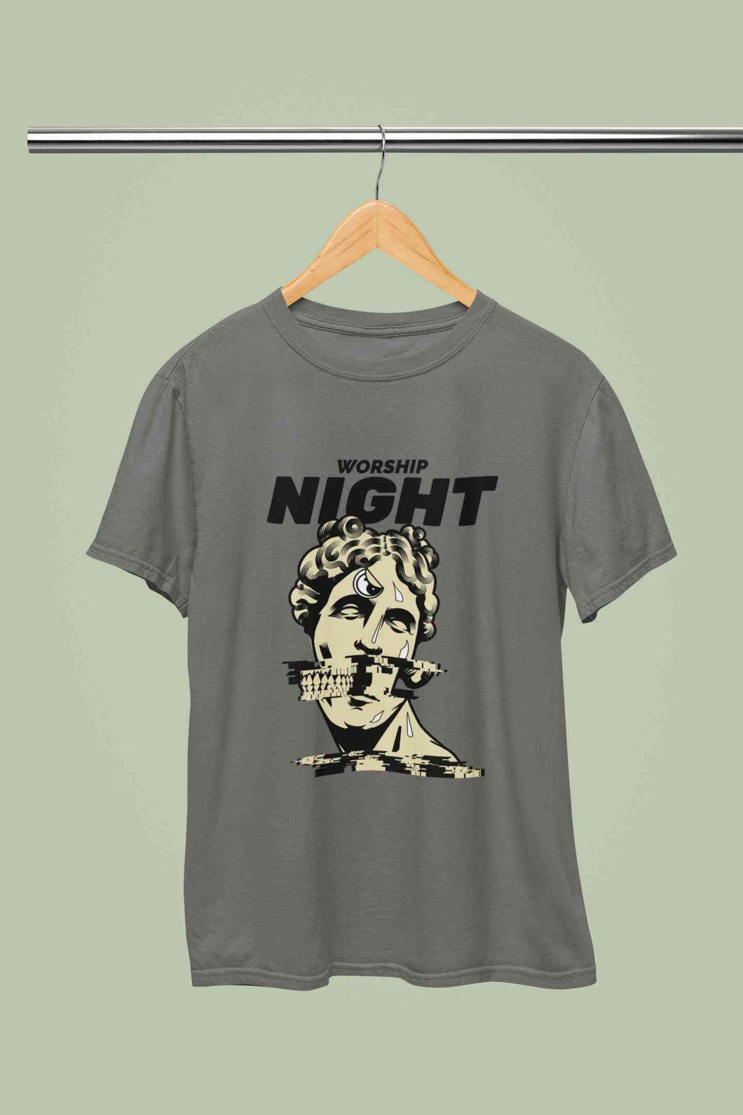 Worship Nights Mens Half Sleeves T-shirt- KidsFashionVilla