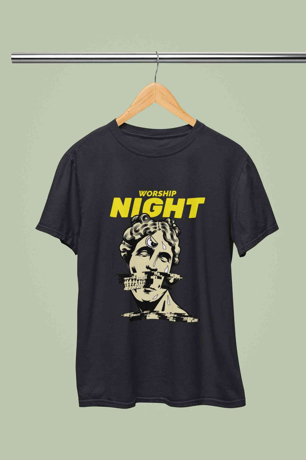 Worship Nights Mens Half Sleeves T-shirt- KidsFashionVilla