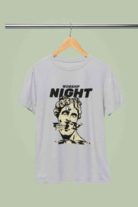 Worship Nights Mens Half Sleeves T-shirt- KidsFashionVilla