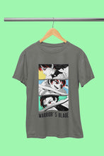 Load image into Gallery viewer, Anime Sequence Inspired By Demon Slayer Mens Half Sleeves T-shirt- KidsFashionVilla
