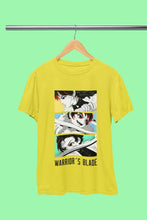 Load image into Gallery viewer, Anime Sequence Inspired By Demon Slayer Mens Half Sleeves T-shirt- KidsFashionVilla
