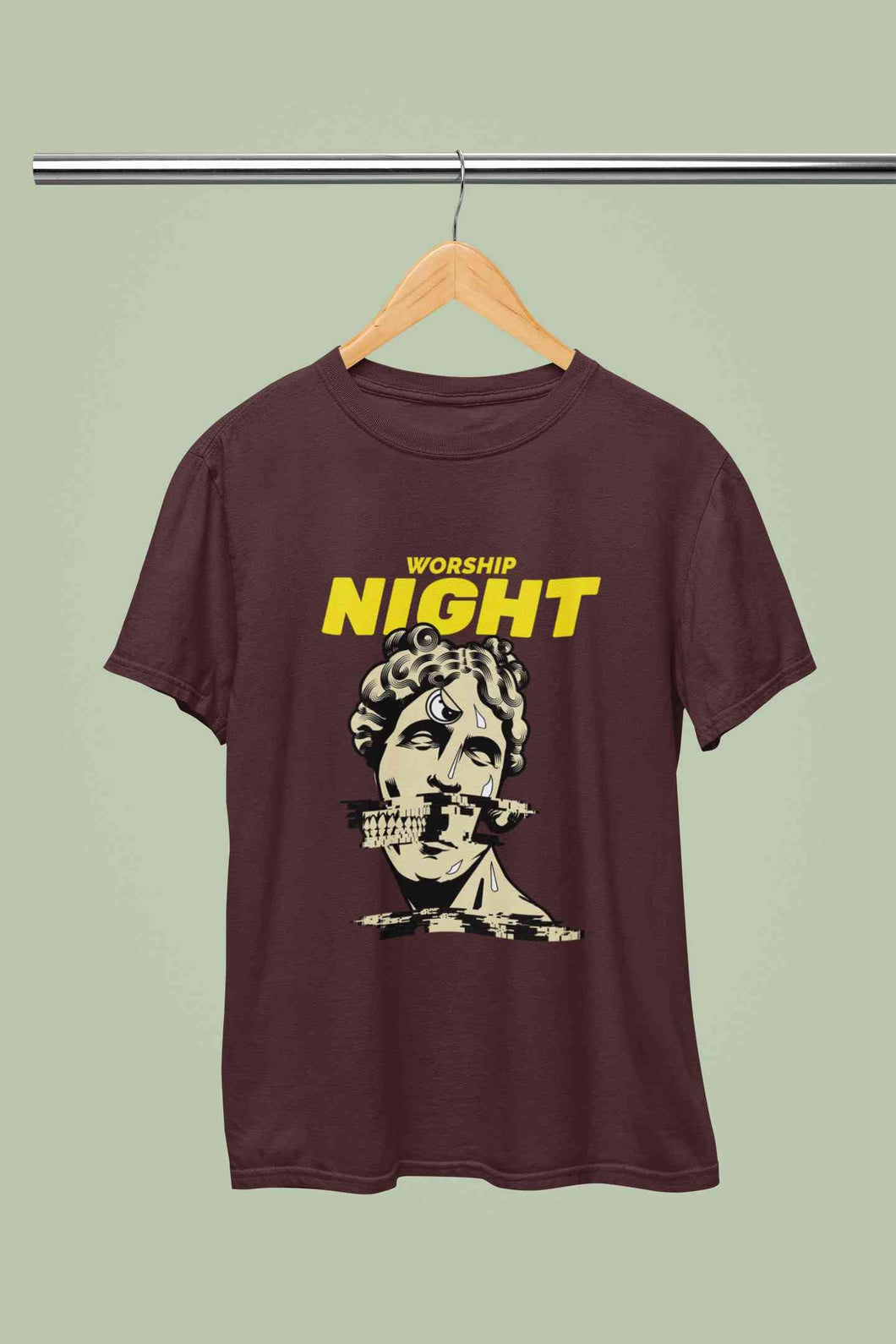 Worship Nights Mens Half Sleeves T-shirt- KidsFashionVilla