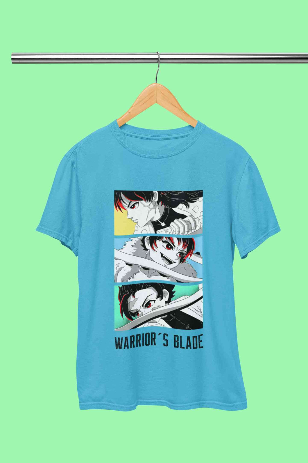 Anime Sequence Inspired By Demon Slayer Mens Half Sleeves T-shirt- KidsFashionVilla
