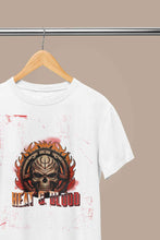 Load image into Gallery viewer, Flaming Skull Women Half Sleeves T-shirt- KidsFashionVilla
