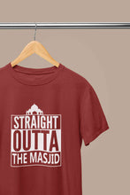 Load image into Gallery viewer, Straight Outta The Masjid Mens Half Sleeves T-shirt- KidsFashionVilla
