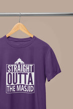 Load image into Gallery viewer, Straight Outta The Masjid Mens Half Sleeves T-shirt- KidsFashionVilla

