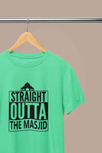 Load image into Gallery viewer, Straight Outta The Masjid Mens Half Sleeves T-shirt- KidsFashionVilla
