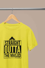 Load image into Gallery viewer, Straight Outta The Masjid Mens Half Sleeves T-shirt- KidsFashionVilla
