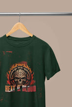Load image into Gallery viewer, Flaming Skull Women Half Sleeves T-shirt- KidsFashionVilla
