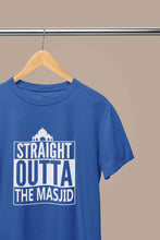 Load image into Gallery viewer, Straight Outta The Masjid Mens Half Sleeves T-shirt- KidsFashionVilla
