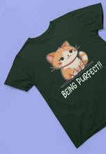 Load image into Gallery viewer, Being Purfect Mens Half Sleeves T-shirt- KidsFashionVilla
