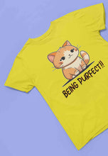 Load image into Gallery viewer, Being Purfect Mens Half Sleeves T-shirt- KidsFashionVilla
